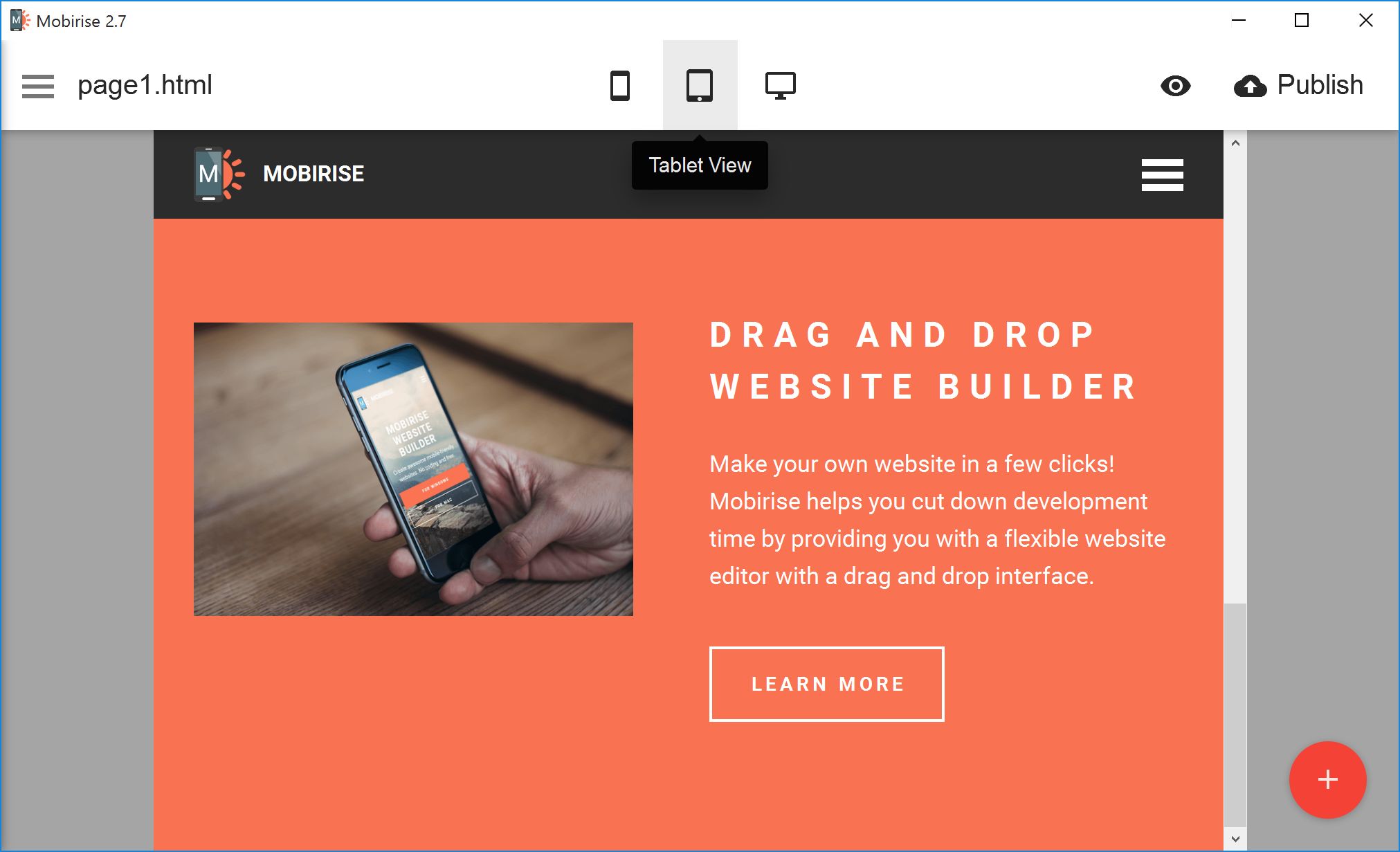 free drag and drop app builder