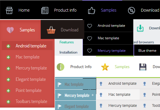 Vertical Menu Html Templates Free