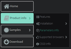 multi level menu css vertical