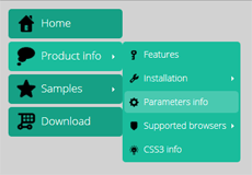 css horizontal menu drop down tutorial