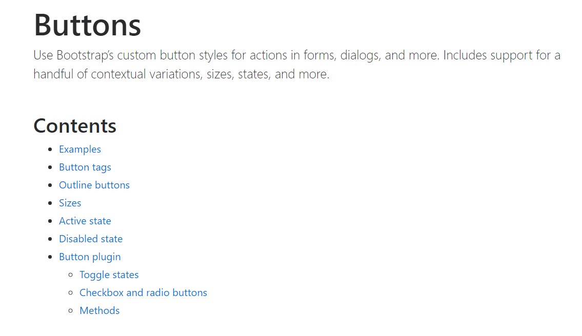 Bootstrap buttons  main  records