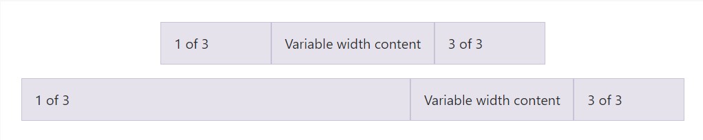 Variable width  web content