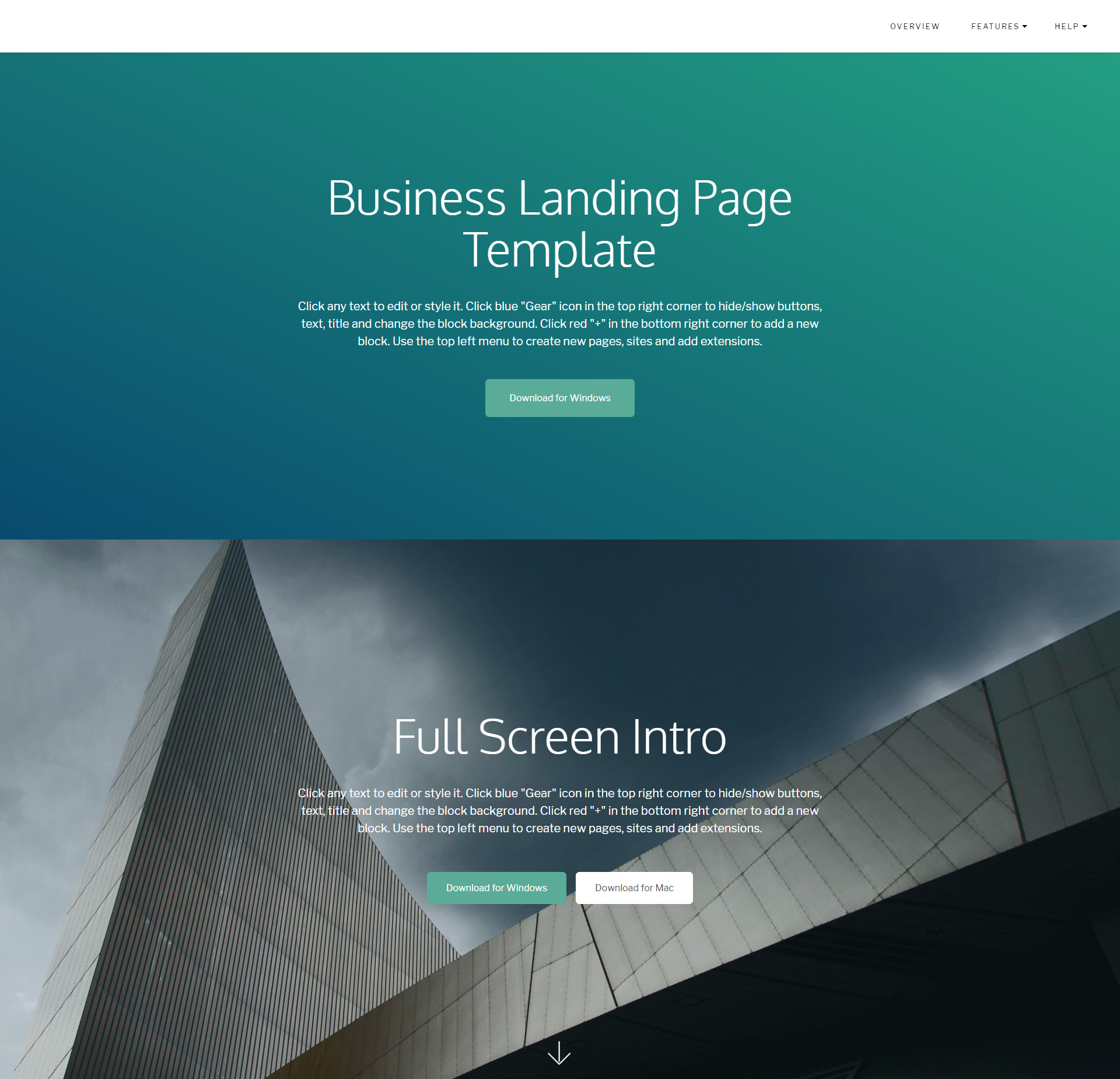 Free Bootstrap Business Landing Page Templates