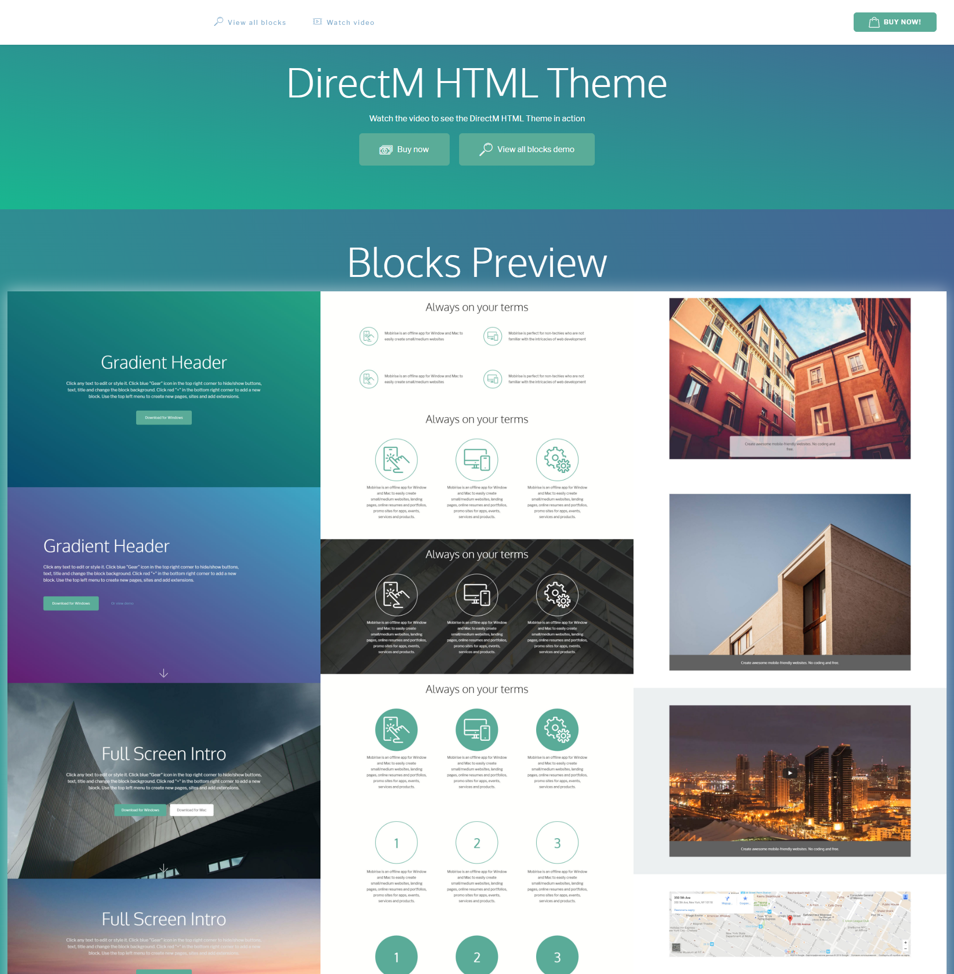 CSS3 Bootstrap DirectM Themes