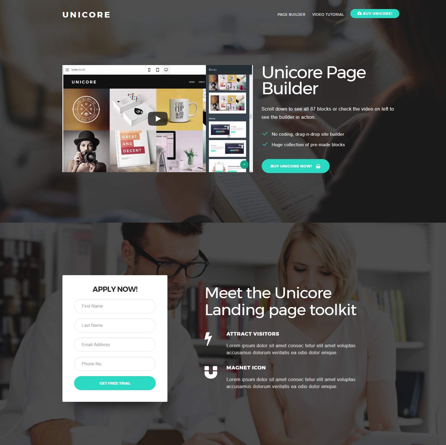 Free Download Bootstrap Unicore Templates