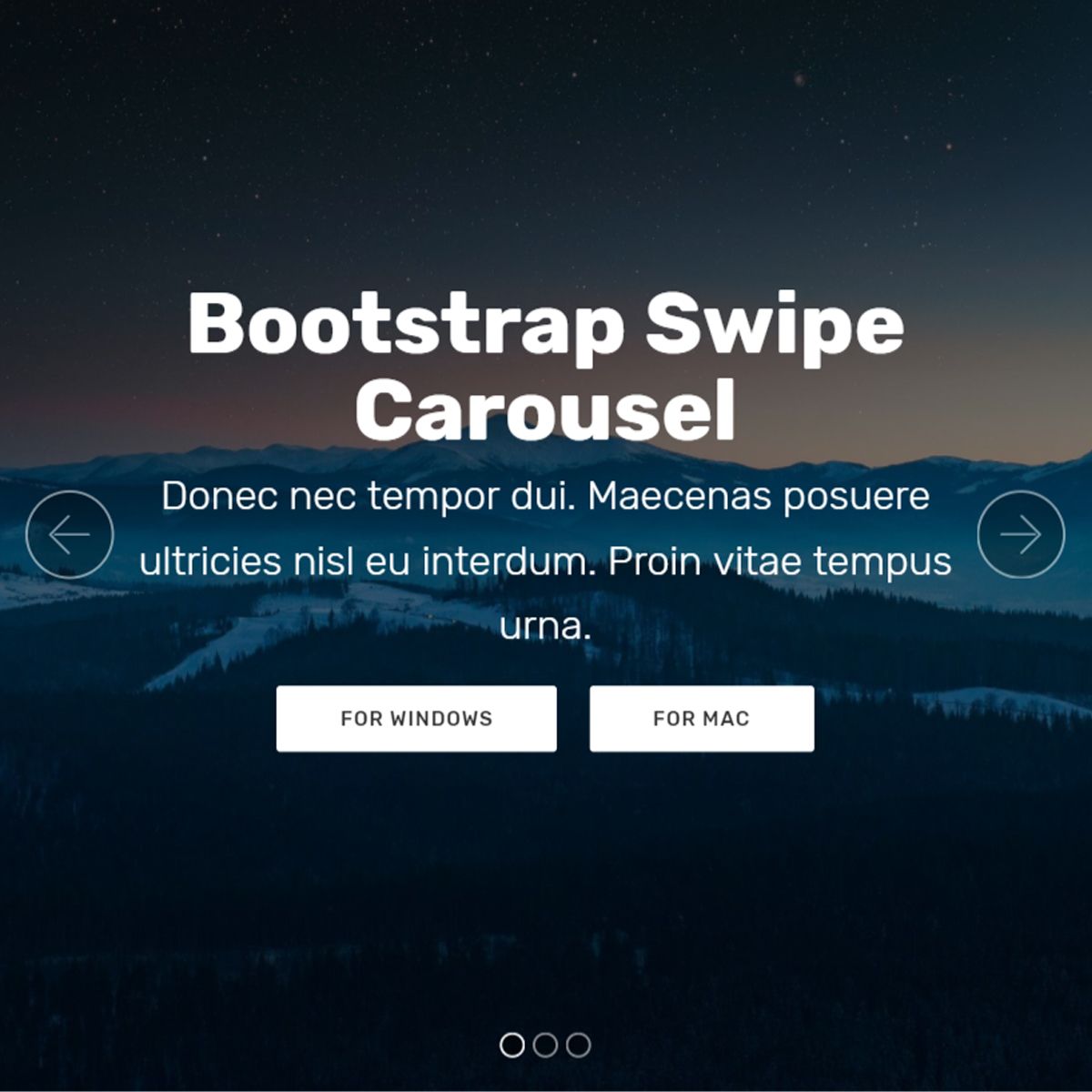 Mobile Bootstrap Picture Carousel