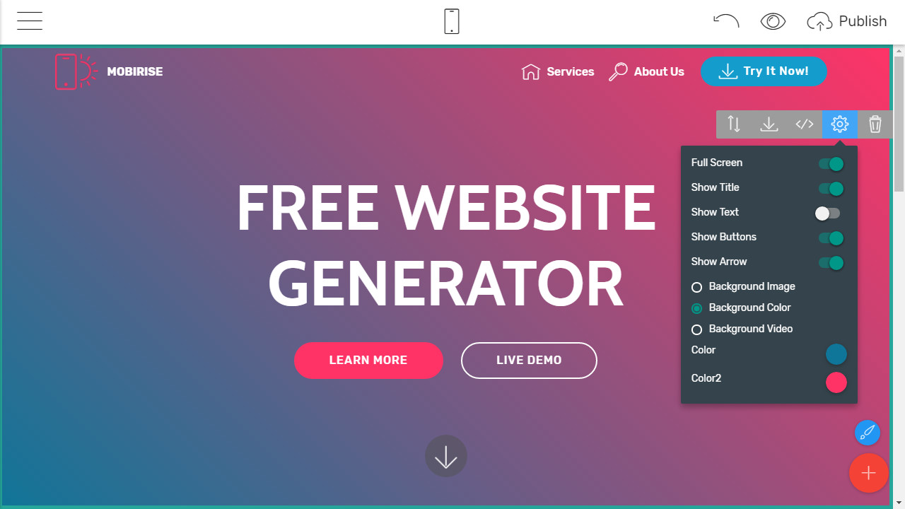 free website generator