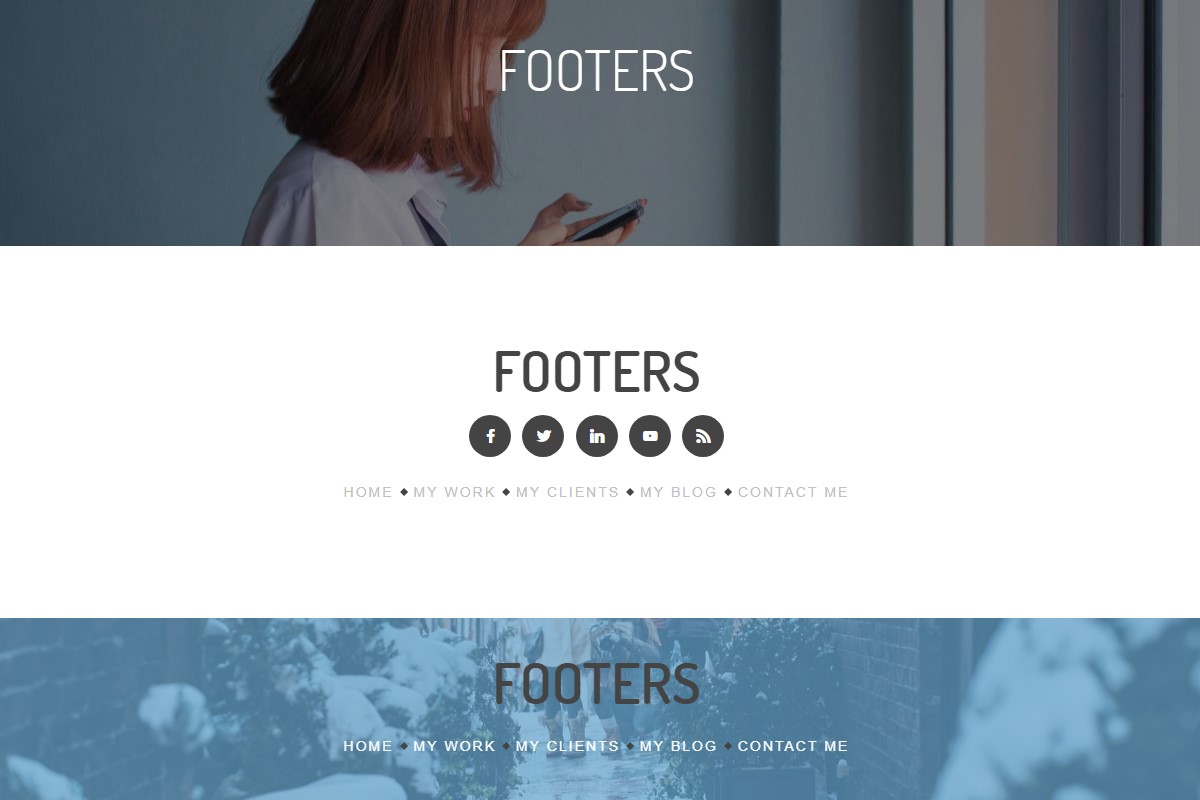 Mobile-friendly Footer 