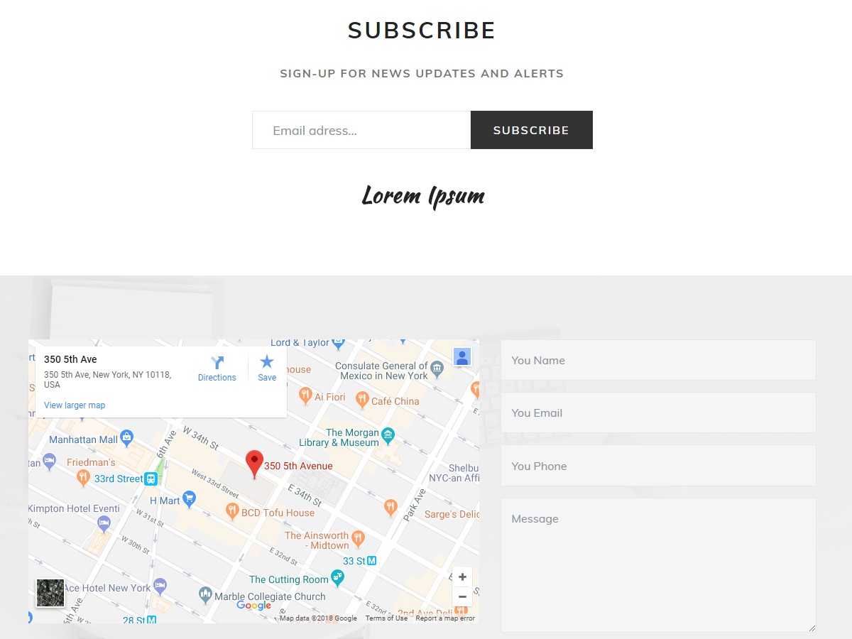 Forms&Maps Web Template