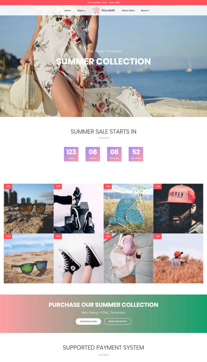 Shopping Bootstrap Template
