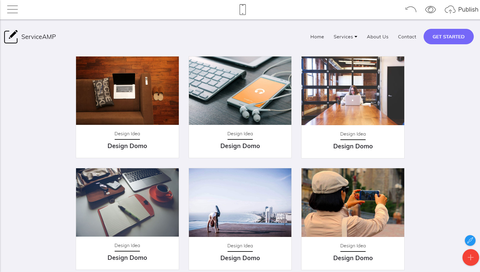 free Bootstrap 4 template