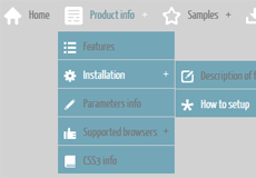 html5 menu buttons