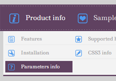 css code for menu navigation