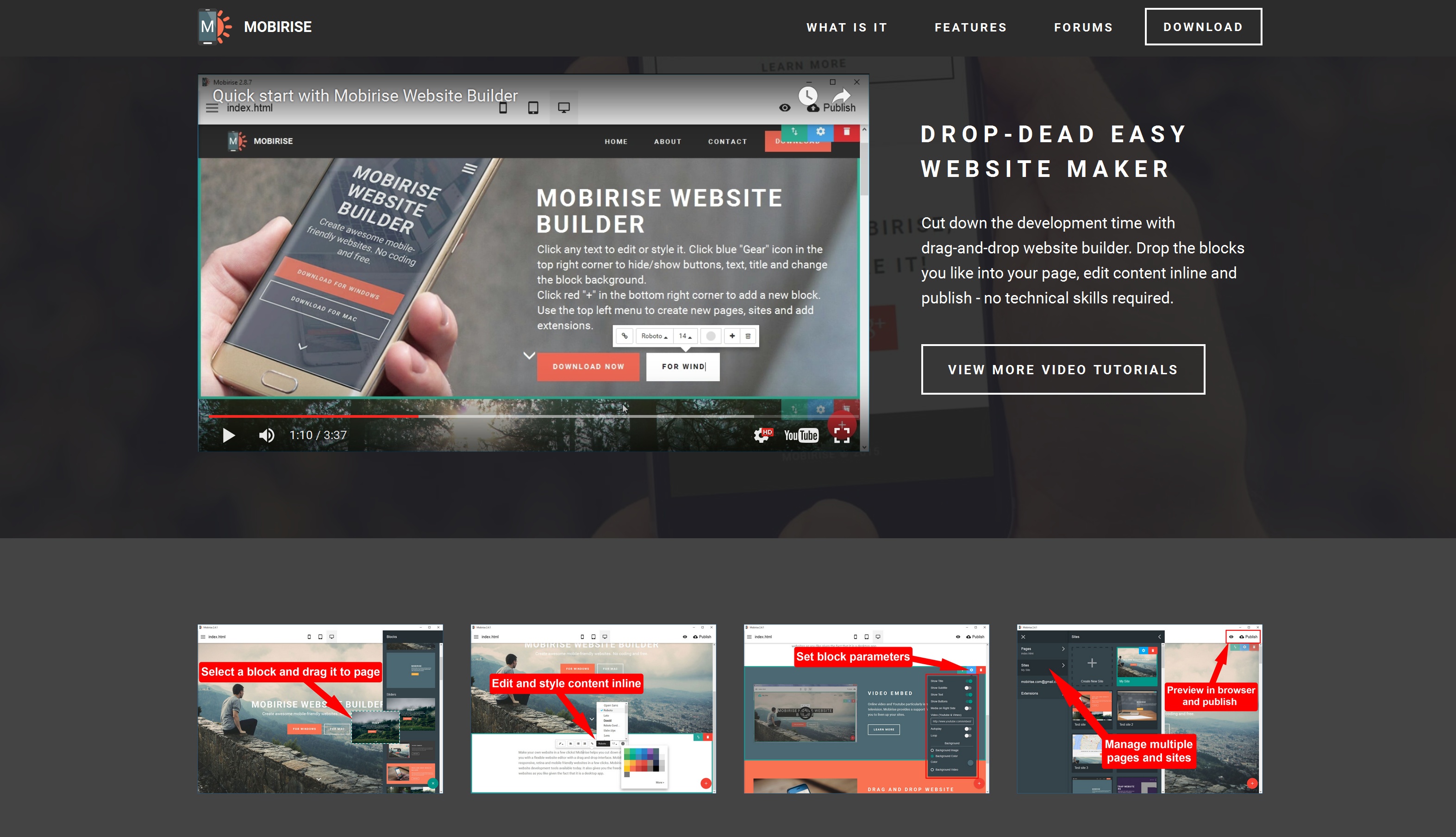 Responsive Mobile Website Creator 