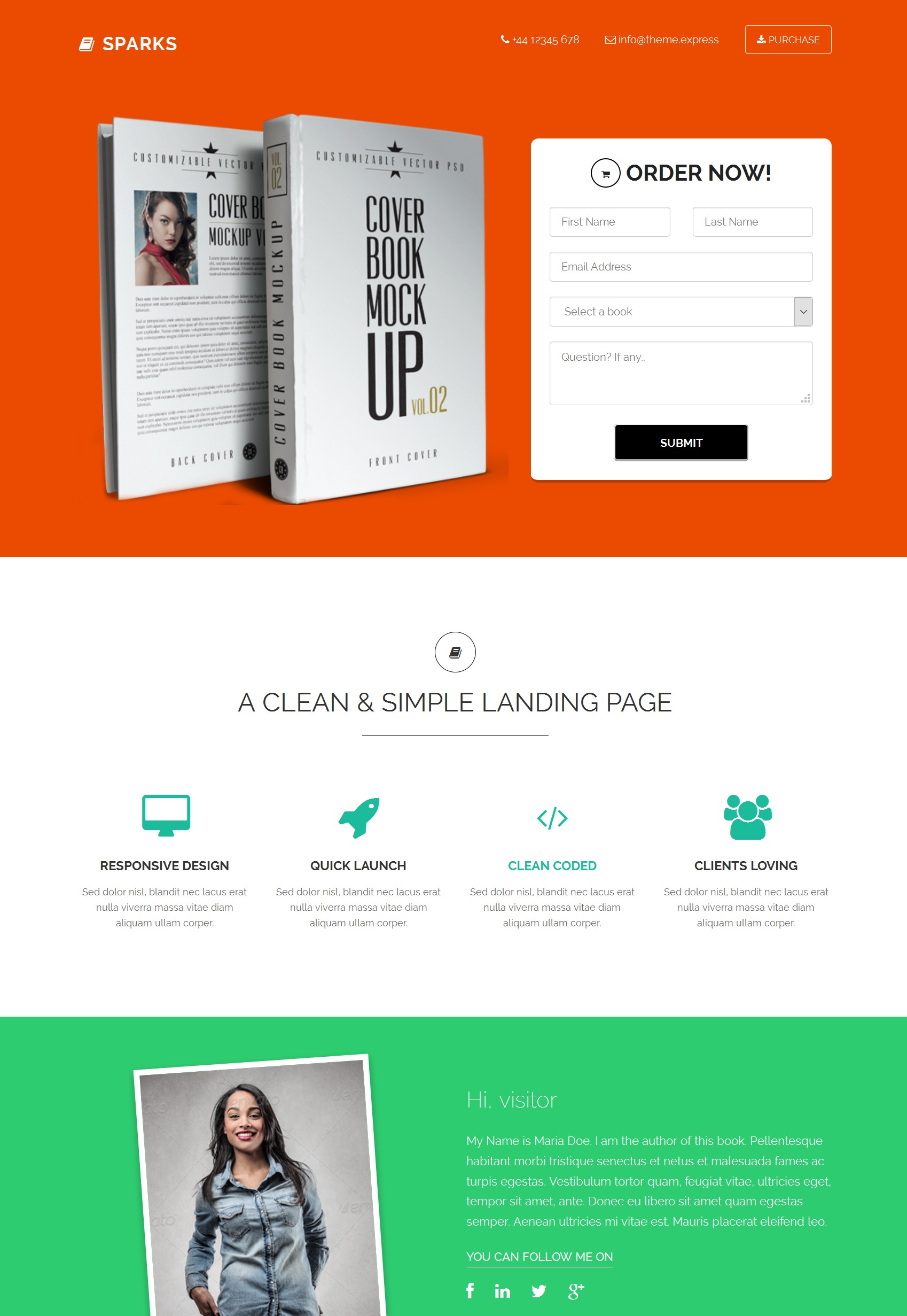 Responsive Bootstrap Website Theme