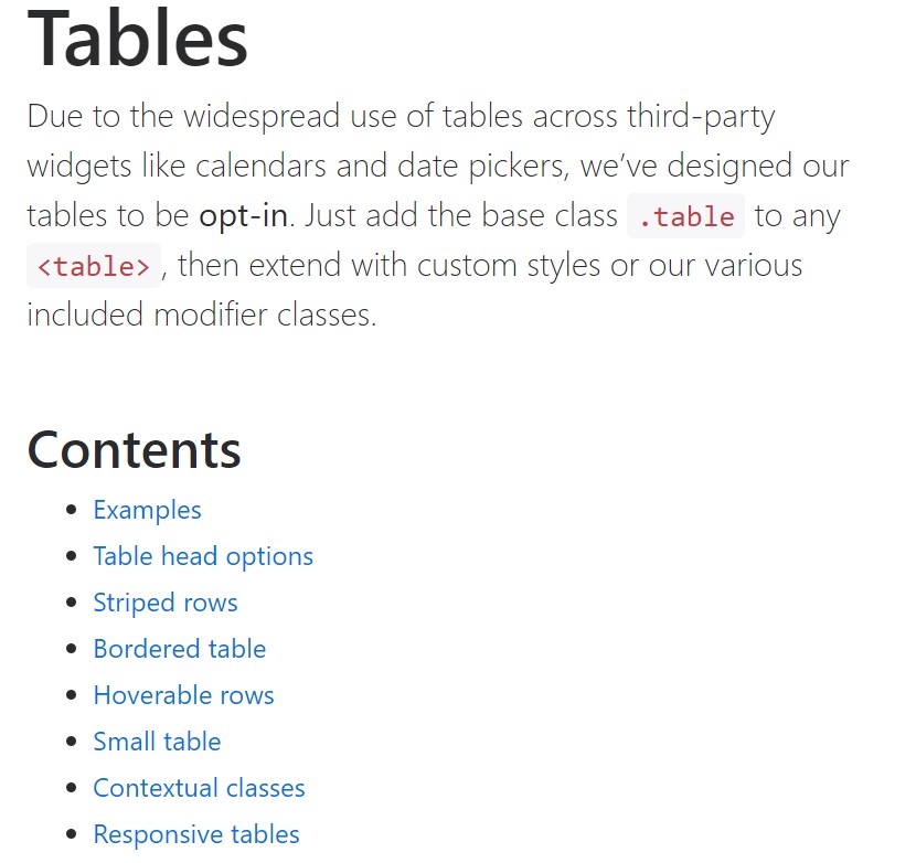 Bootstrap tables  approved  information