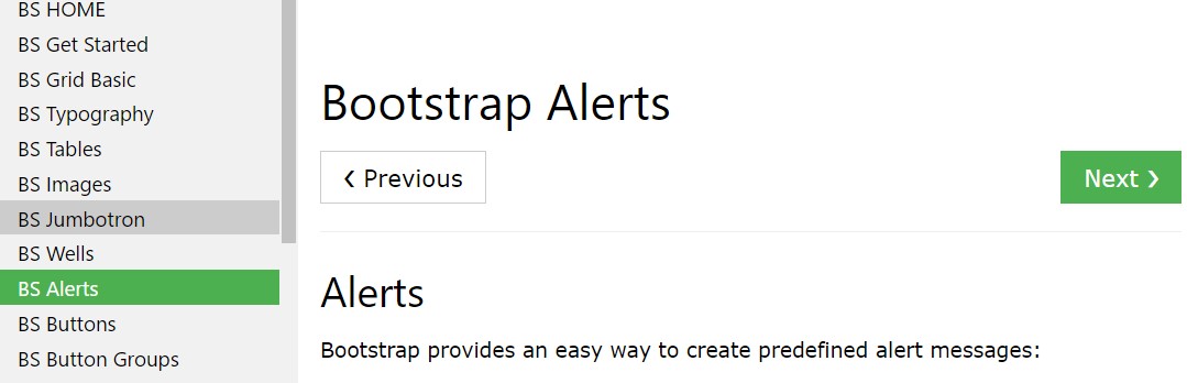 Bootstrap alert  article