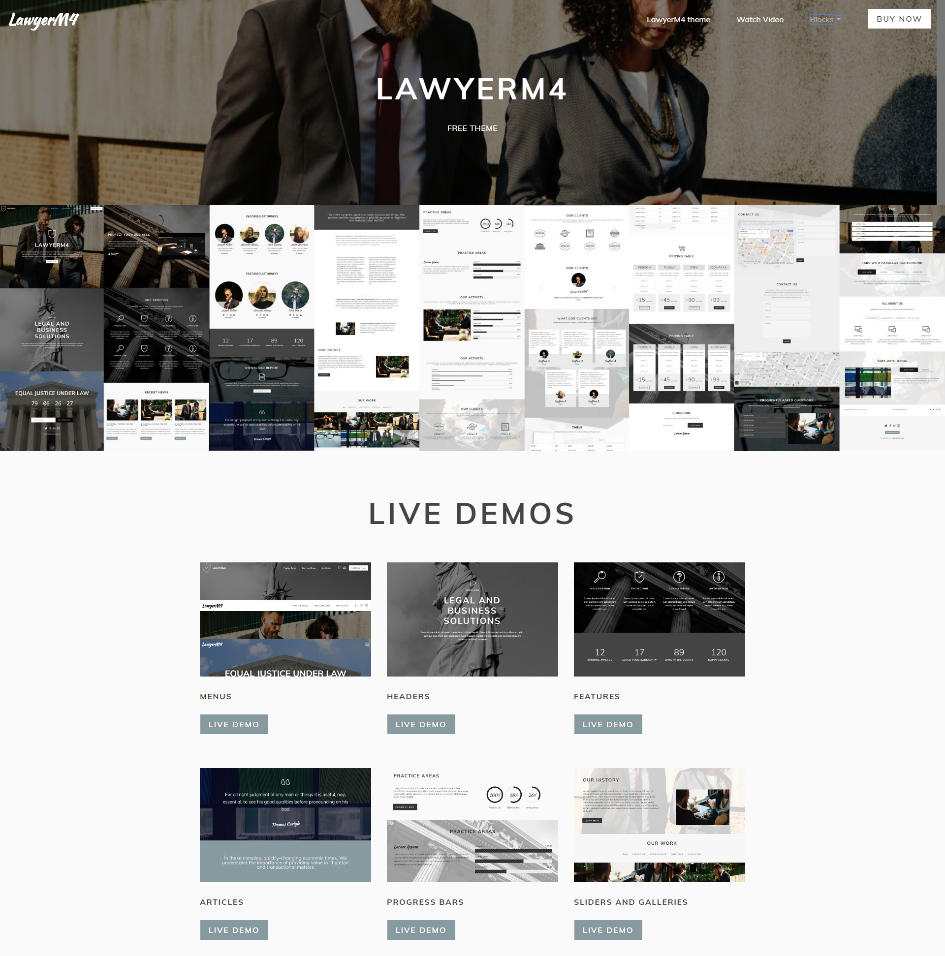 Responsive Bootstrap LawyerM4 Templates