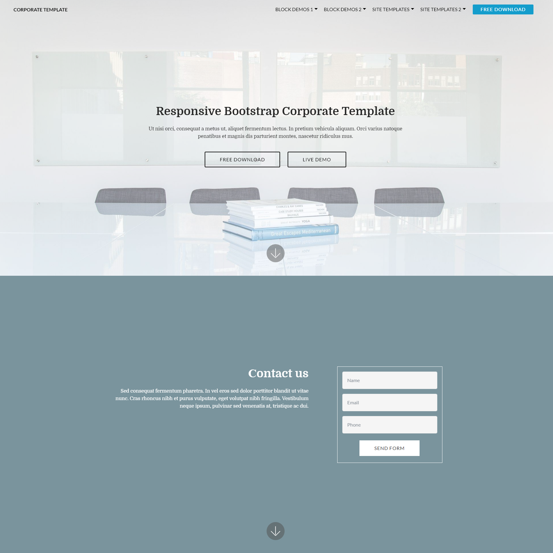 HTML Bootstrap Corporate Themes