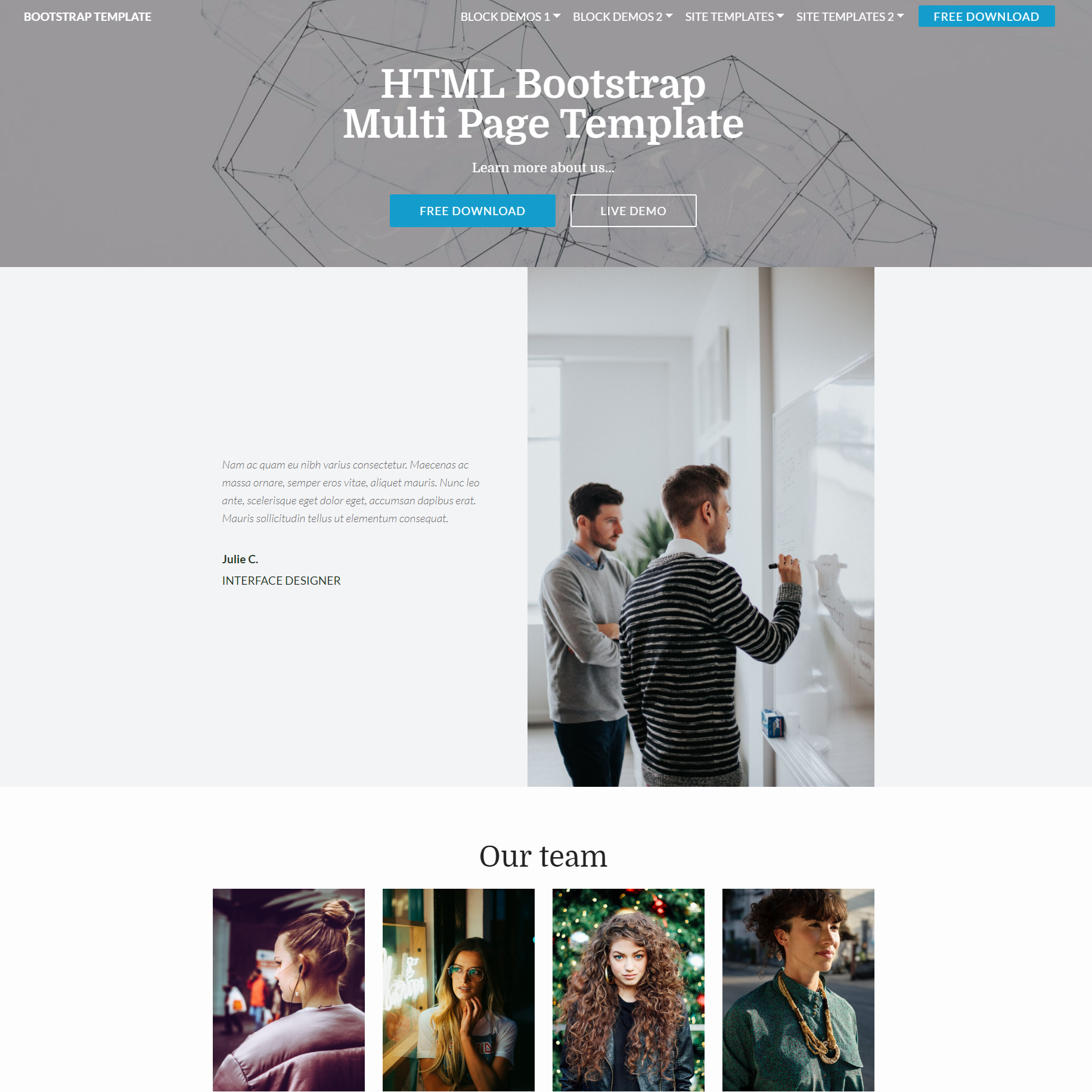 22+ Fresh Free HTML22 Bootstrap Templates 22 Regarding Blank Html Templates Free Download