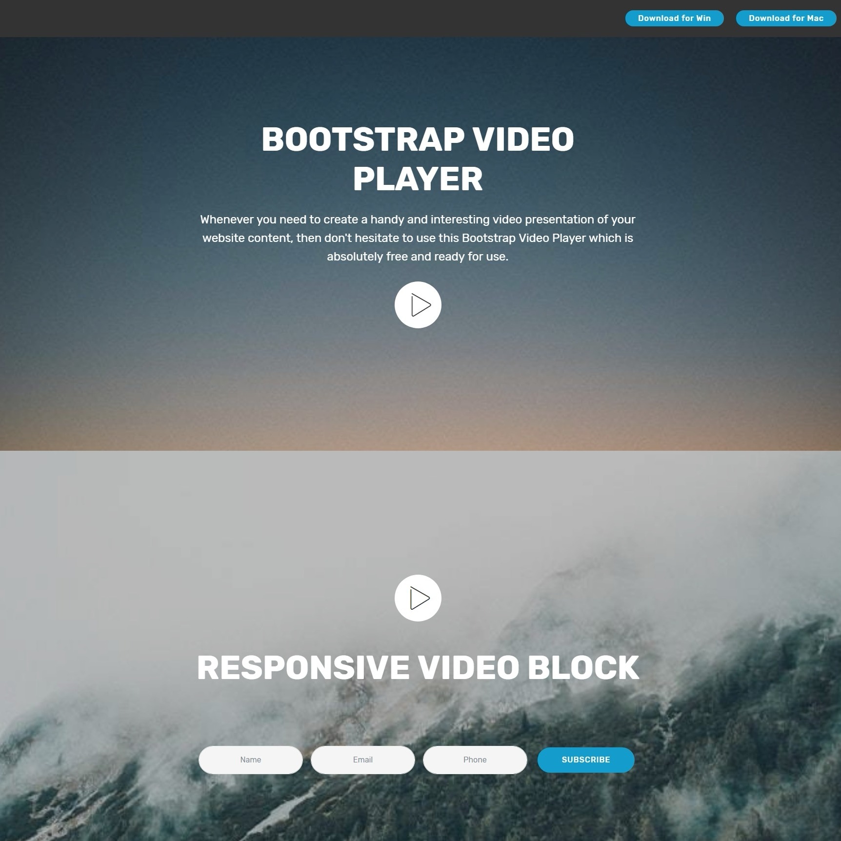 responsive layout with bootstrap