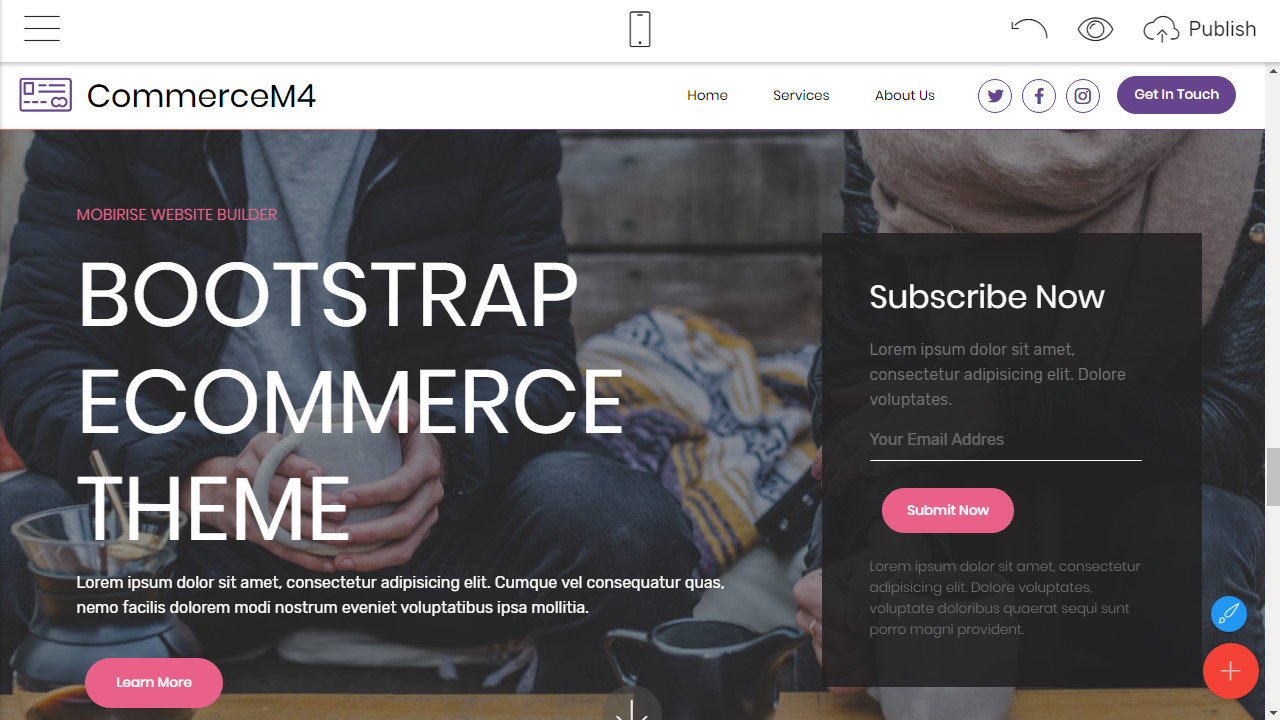 bootstrap ecommerce theme