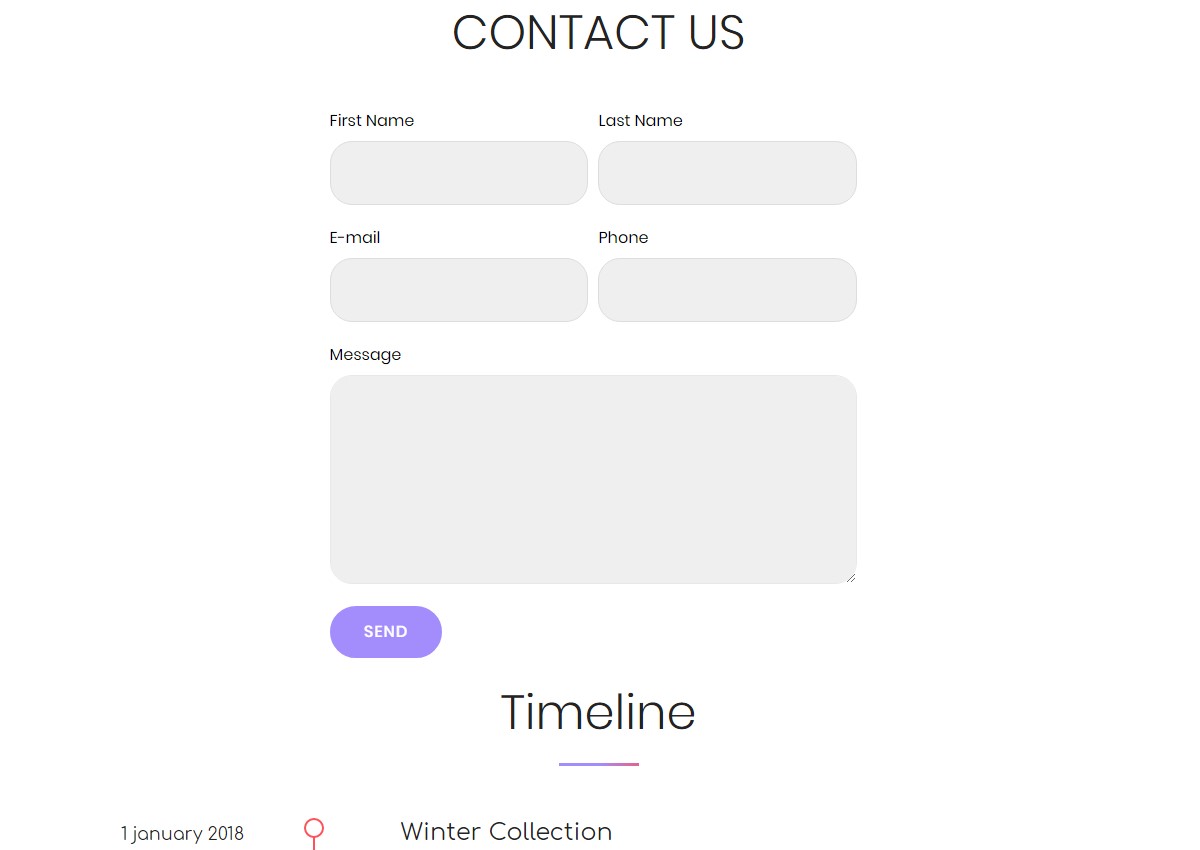 Mobile-friendly Forms and Timelines 