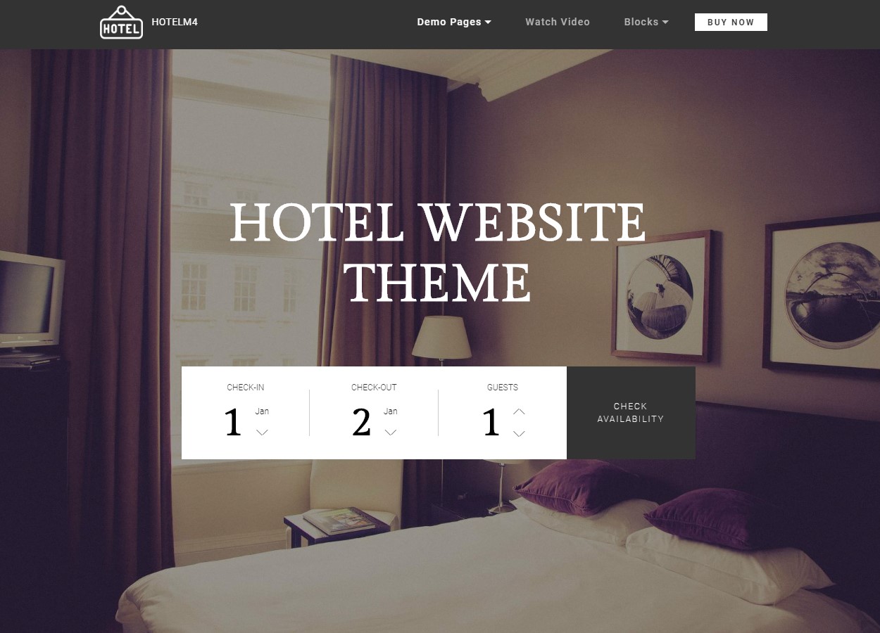 Hotel Website Theme