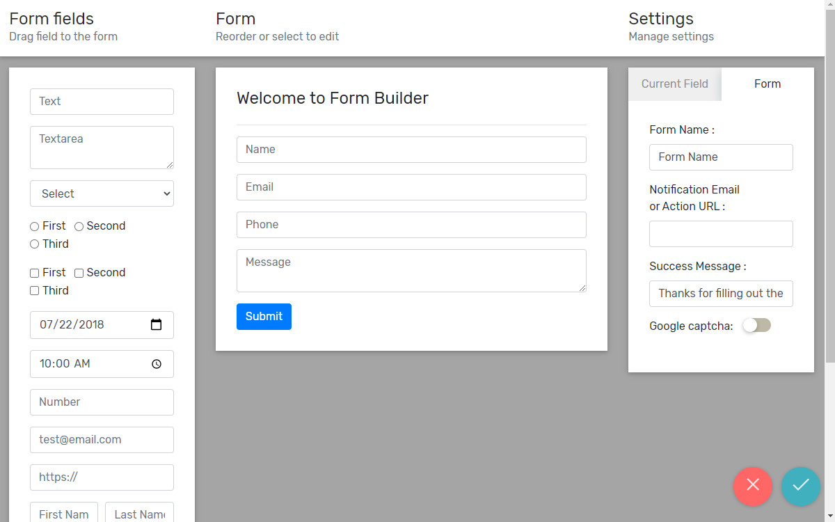 review web form builder